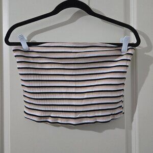 NWOT Neutral Striped Hollister Tube Top